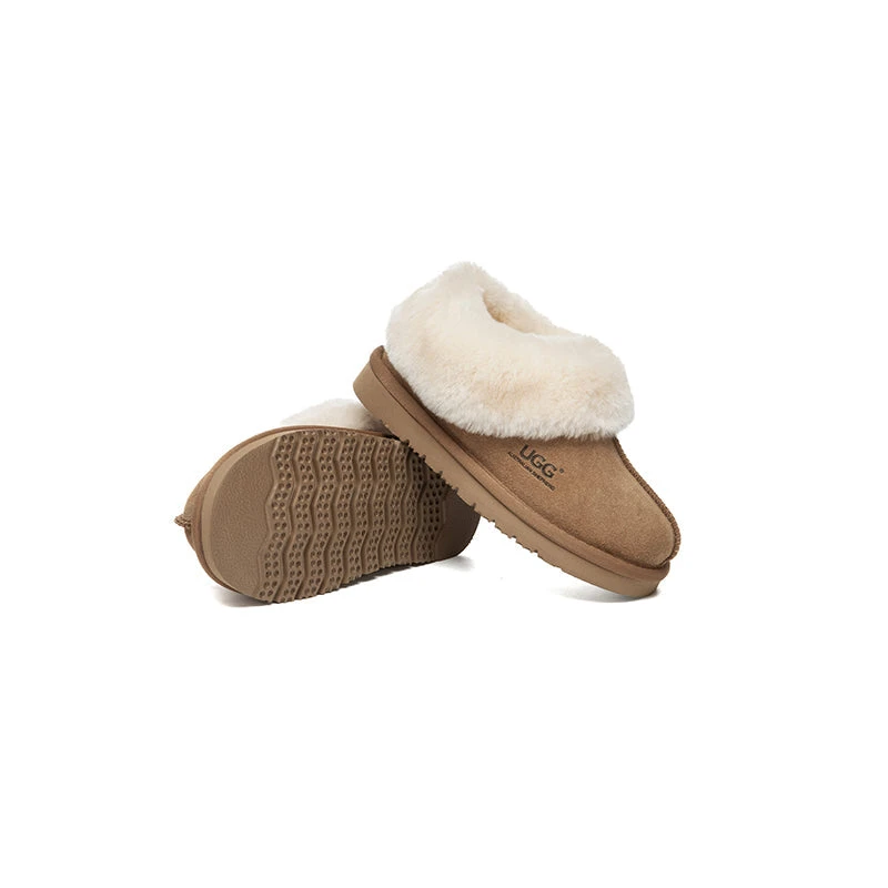 UGG Slippers Kids Sheepskin Wool Ankle Homey 3 UGG Slippers Kids Sheepskin Wool Ankle Homey - Image 3
