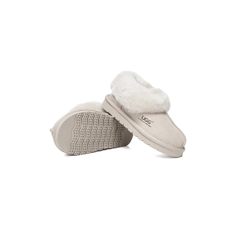 UGG Slippers Kids Sheepskin Wool Ankle Homey 16 UGG Slippers Kids Sheepskin Wool Ankle Homey - Image 16