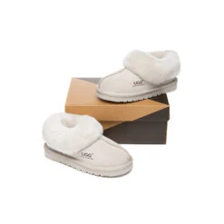 UGG Slippers Kids Sheepskin Wool Ankle Homey 33 UGG Slippers Kids Sheepskin Wool Ankle Homey -Ugg PF0A1603