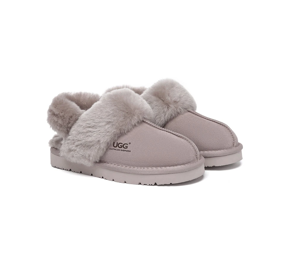 3-Way Style UGG Women Slippers Removable Wool Strap Slingback Muffin Fluffy 17 3-Way Style UGG Women Slippers Removable Wool Strap Slingback Muffin Fluffy - Image 17