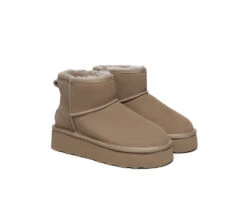 UGG Boots Sheepskin Wool Ultra Mini Ankle Platform Rommie -Ugg PF0A5266