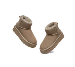 UGG Boots Sheepskin Wool Ultra Mini Ankle Platform Rommie -Ugg PF0A5282