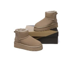 UGG Boots Sheepskin Wool Ultra Mini Ankle Platform Rommie -Ugg PF0A5284