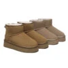 UGG Boots Sheepskin Wool Ultra Mini Ankle Platform Rommie