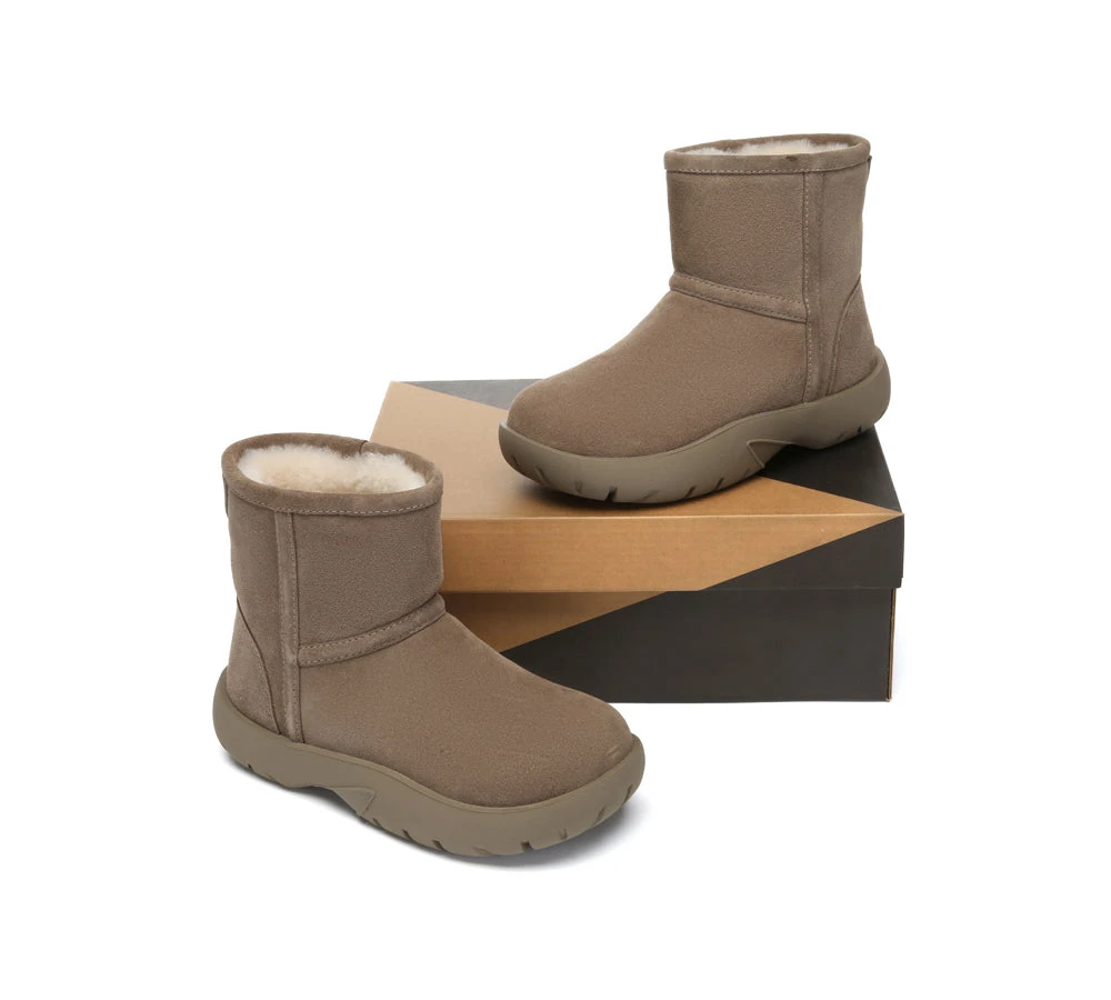 UGG Boots Sheepskin Wool Mid Calf Chunky Short Classic Salma 16 UGG Boots Sheepskin Wool Mid Calf Chunky Short Classic Salma - Image 16