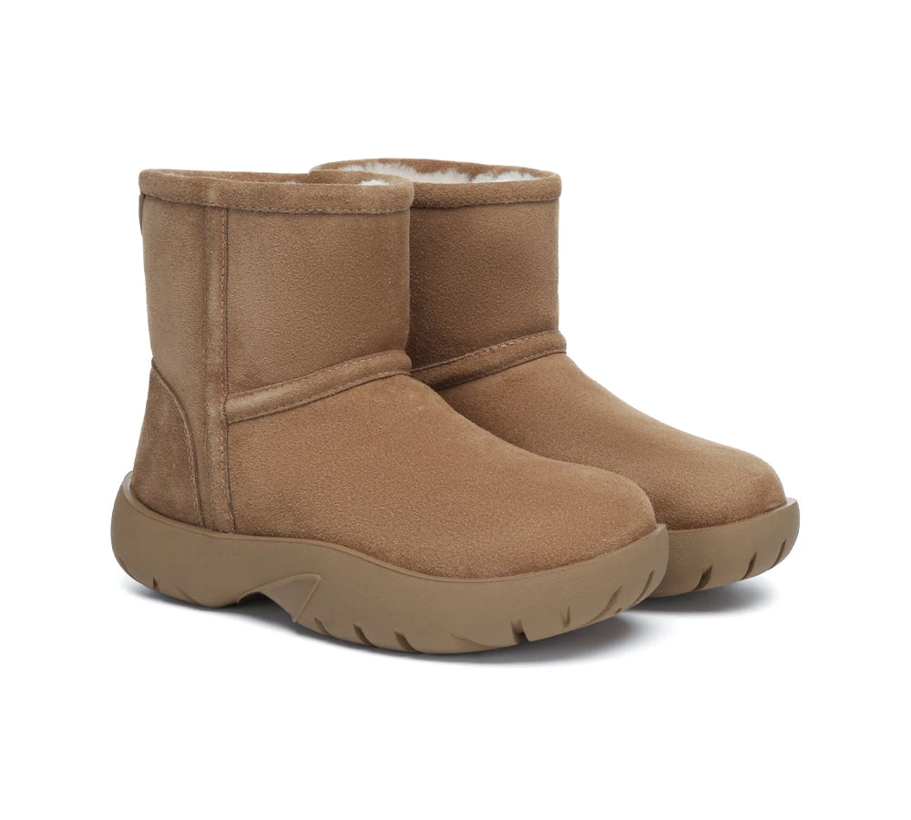 UGG Boots Sheepskin Wool Mid Calf Chunky Short Classic Salma 2 UGG Boots Sheepskin Wool Mid Calf Chunky Short Classic Salma - Image 2