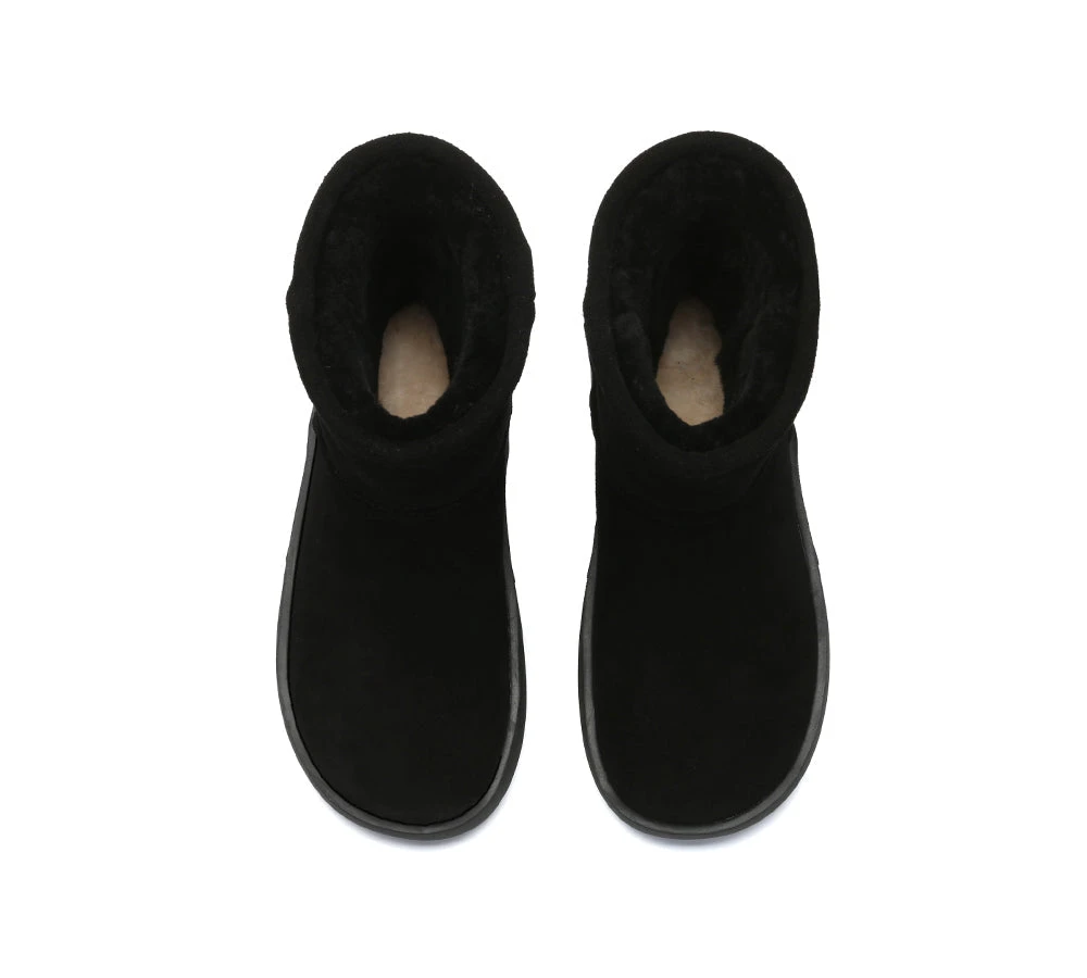 UGG Boots Sheepskin Wool Mid Calf Chunky Short Classic Salma 12 UGG Boots Sheepskin Wool Mid Calf Chunky Short Classic Salma - Image 12