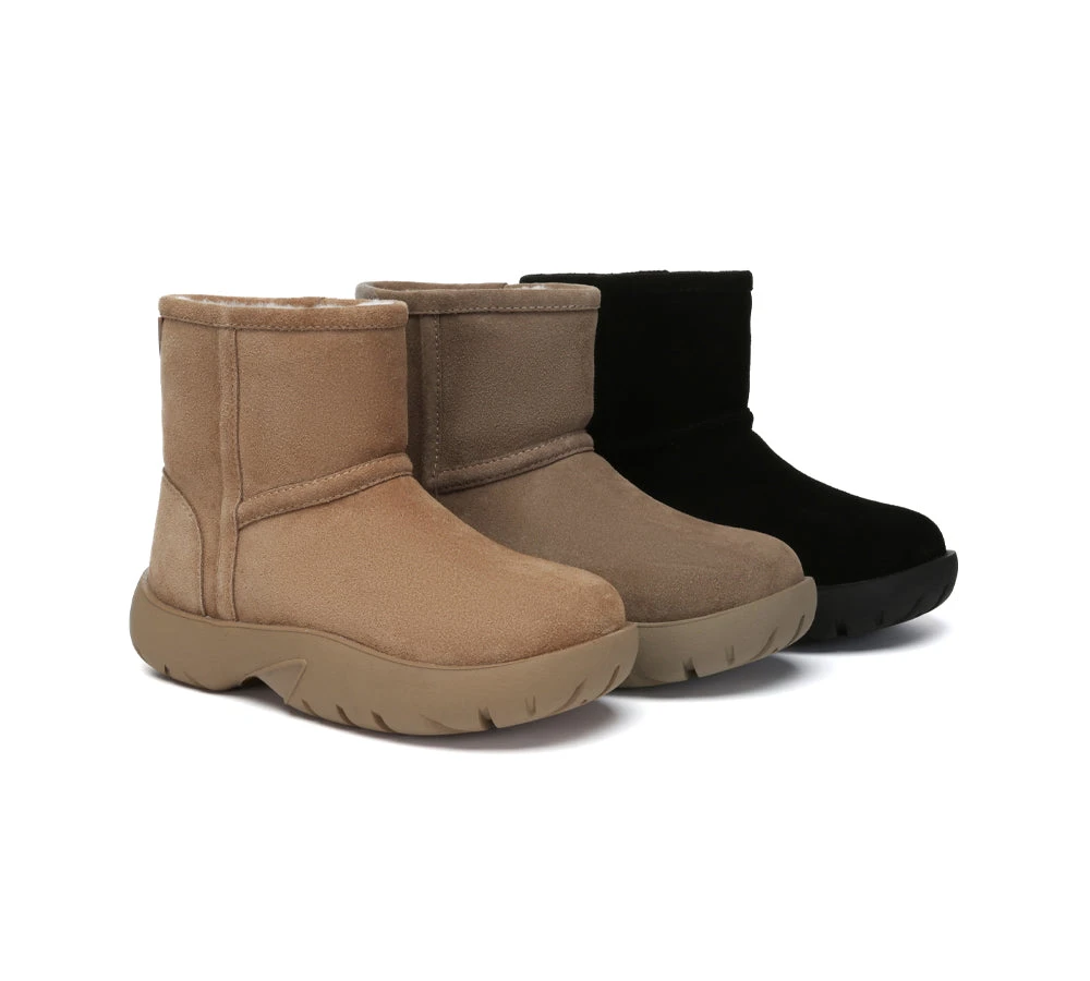 UGG Boots Sheepskin Wool Mid Calf Chunky Short Classic Salma 1 UGG Boots Sheepskin Wool Mid Calf Chunky Short Classic Salma