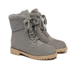 UGG Boots Women Fashion Chunky Sheepskin Wool Boots Mina -Ugg fashion boots as ugg women fashion chunky boots mina 12