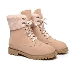 UGG Boots Women Fashion Chunky Sheepskin Wool Boots Mina -Ugg fashion boots as ugg women fashion chunky boots mina 21