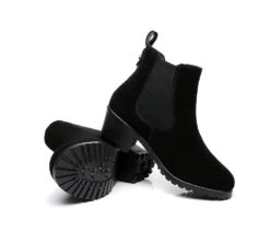 Women Heels Sheepskin Wool Block Heel Boots Sylvia 23 Women Heels Sheepskin Wool Block Heel Boots Sylvia -Ugg fashion boots as women ugg heel boots sylvia 11