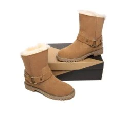 UGG Boots Women Sheepskin Wool Mid Calf Fashion Boots Sarah -Ugg fashion boots fashion ugg boots women sarah mid calf 3