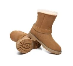 UGG Boots Women Sheepskin Wool Mid Calf Fashion Boots Sarah -Ugg fashion boots fashion ugg boots women sarah mid calf 4
