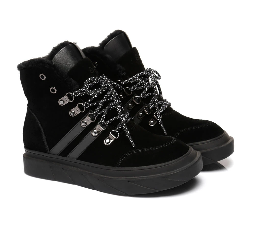 Women Boots Lace Up Fashion Sneakers Vicki 13 Women Boots Lace Up Fashion Sneakers Vicki - Image 13