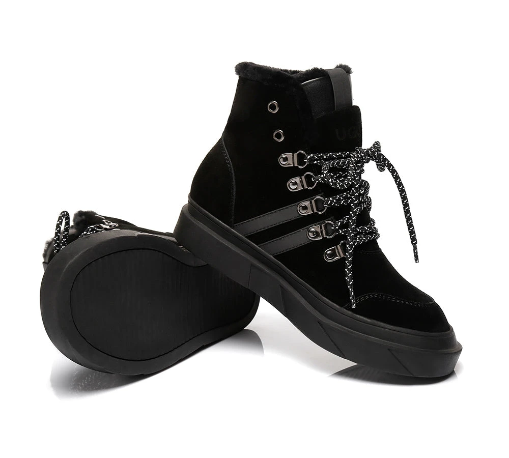 Women Boots Lace Up Fashion Sneakers Vicki 14 Women Boots Lace Up Fashion Sneakers Vicki - Image 14
