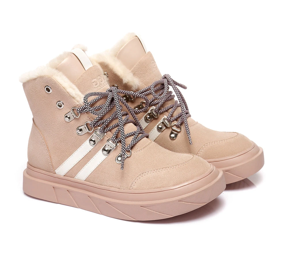 Women Boots Lace Up Fashion Sneakers Vicki 3 Women Boots Lace Up Fashion Sneakers Vicki - Image 3