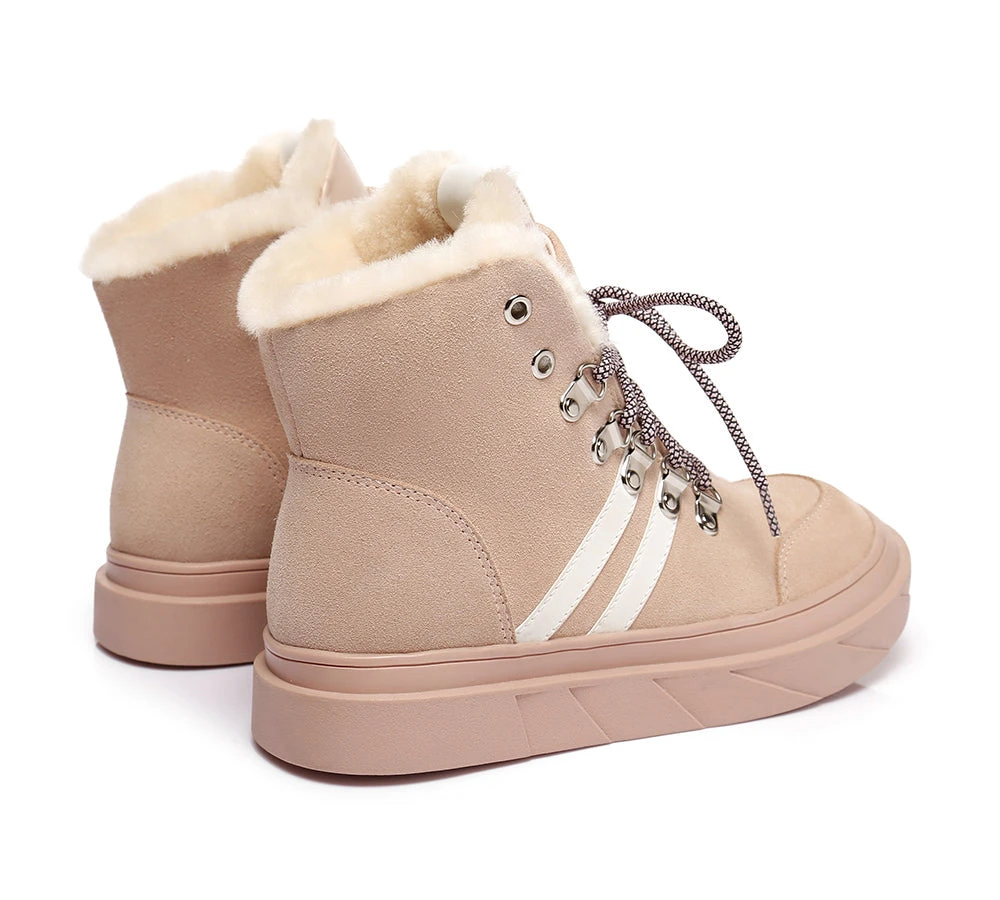 Women Boots Lace Up Fashion Sneakers Vicki 5 Women Boots Lace Up Fashion Sneakers Vicki - Image 5