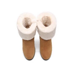 Women Shearling Zippered Heels Fashion Boots Candice 20 Women Shearling Zippered Heels Fashion Boots Candice -Ugg fashion boots ugg boots women shearling heels style candice 5