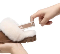 UGG Kids Slippers Sheepskin Wool Slingback Slippers Waffle Plus -Ugg kids shoes as kids slingback ugg slipper kids waffle plus 14