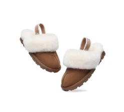 UGG Kids Slippers Sheepskin Wool Slingback Slippers Waffle Plus -Ugg kids shoes as kids slingback ugg slipper kids waffle plus 18