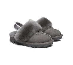 UGG Kids Slippers Sheepskin Wool Slingback Slippers Waffle Plus -Ugg kids shoes as kids slingback ugg slipper kids waffle plus 21
