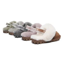 UGG Kids Slippers Sheepskin Wool Slingback Slippers Waffle Plus -Ugg kids shoes as kids slingback ugg slipper kids waffle plus 2 a5143e3c a956 4cf2 bed4 ae4ff6d69c61