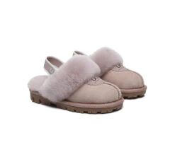 UGG Kids Slippers Sheepskin Wool Slingback Slippers Waffle Plus -Ugg kids shoes as kids slingback ugg slipper kids waffle plus 3