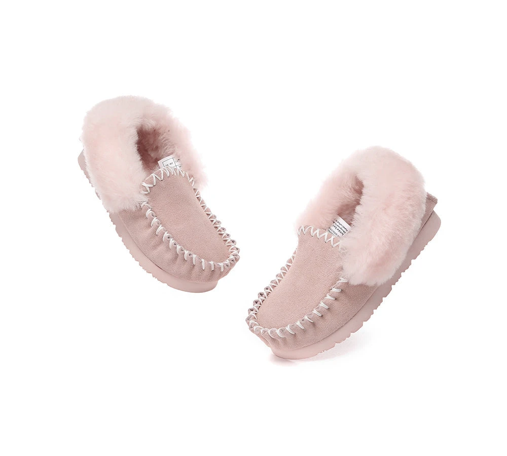 UGG Kids Loafers Sheepskin Wool Ankle Slippers Popo Moccasin 12 UGG Kids Loafers Sheepskin Wool Ankle Slippers Popo Moccasin - Image 12