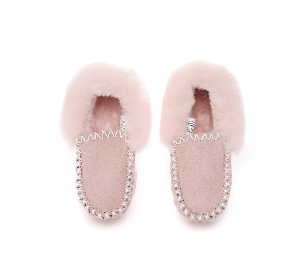 UGG Kids Loafers Sheepskin Wool Ankle Slippers Popo Moccasin 14 UGG Kids Loafers Sheepskin Wool Ankle Slippers Popo Moccasin - Image 14