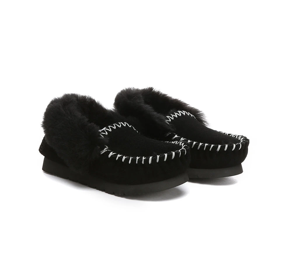 UGG Kids Loafers Sheepskin Wool Ankle Slippers Popo Moccasin 16 UGG Kids Loafers Sheepskin Wool Ankle Slippers Popo Moccasin - Image 16
