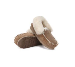 UGG Kids Loafers Sheepskin Wool Ankle Slippers Popo Moccasin 22 UGG Kids Loafers Sheepskin Wool Ankle Slippers Popo Moccasin -Ugg kids shoes kids ankle sheepskin slipper popo moccasin 3