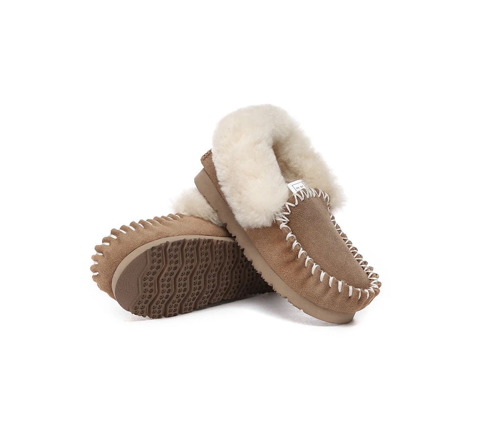 UGG Kids Loafers Sheepskin Wool Ankle Slippers Popo Moccasin 3 UGG Kids Loafers Sheepskin Wool Ankle Slippers Popo Moccasin - Image 3