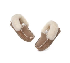 UGG Kids Loafers Sheepskin Wool Ankle Slippers Popo Moccasin 24 UGG Kids Loafers Sheepskin Wool Ankle Slippers Popo Moccasin -Ugg kids shoes kids ankle sheepskin slipper popo moccasin 5