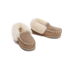 UGG Kids Loafers Sheepskin Wool Ankle Slippers Popo Moccasin 25 UGG Kids Loafers Sheepskin Wool Ankle Slippers Popo Moccasin -Ugg kids shoes kids ankle sheepskin slipper popo moccasin 6