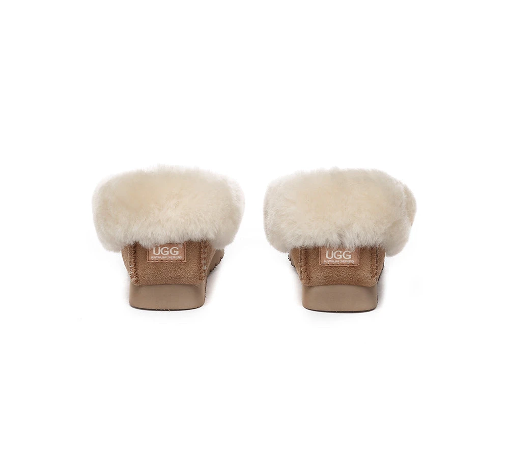 UGG Kids Loafers Sheepskin Wool Ankle Slippers Popo Moccasin 8 UGG Kids Loafers Sheepskin Wool Ankle Slippers Popo Moccasin - Image 8