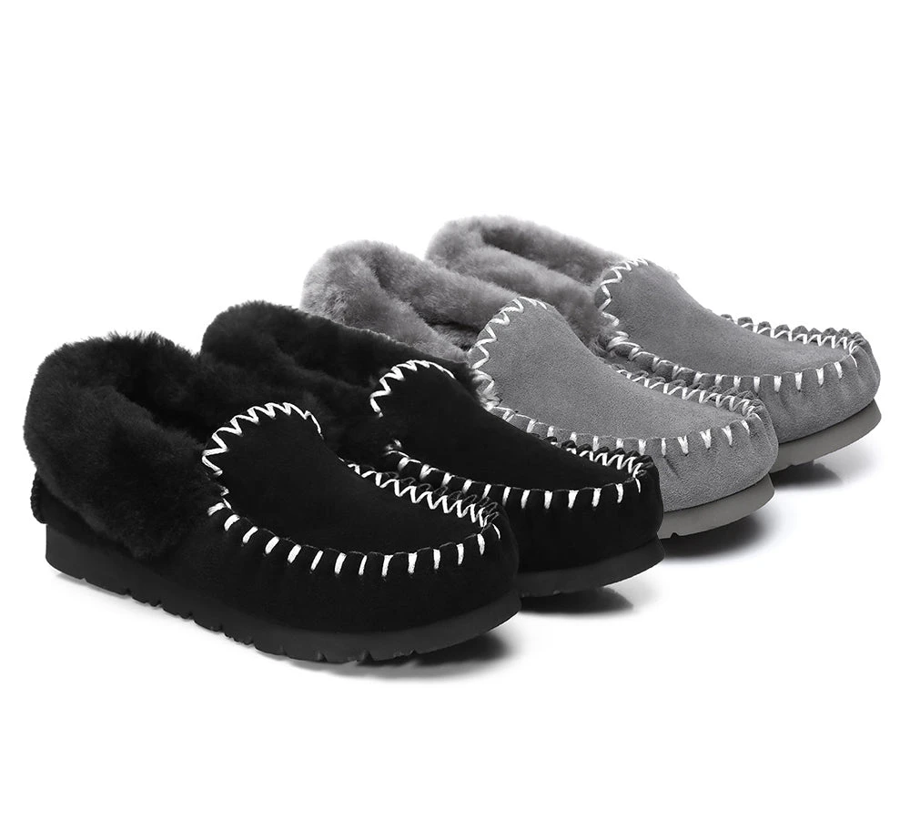 UGG Kids Loafers Sheepskin Wool Ankle Slippers Popo Moccasins 1 UGG Kids Loafers Sheepskin Wool Ankle Slippers Popo Moccasins