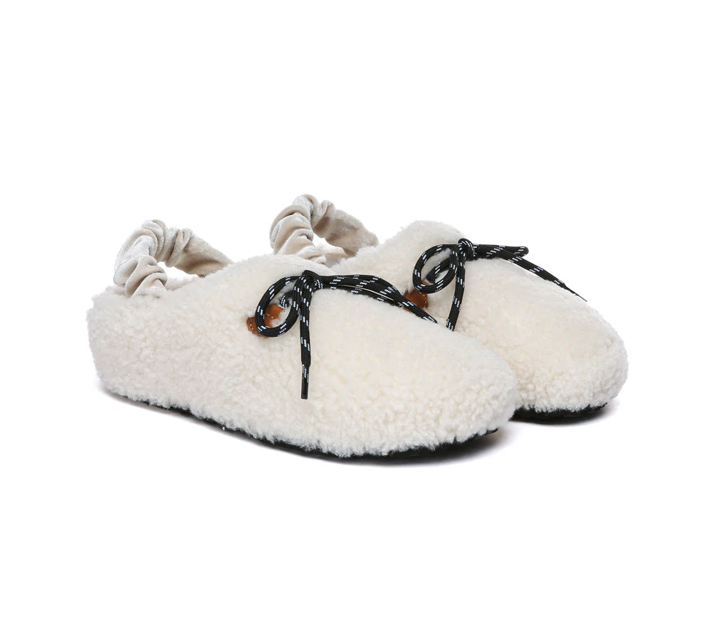 UGG Slippers Women Curly Sheepskin Wool Slingback Barrett 2 UGG Slippers Women Curly Sheepskin Wool Slingback Barrett - Image 2