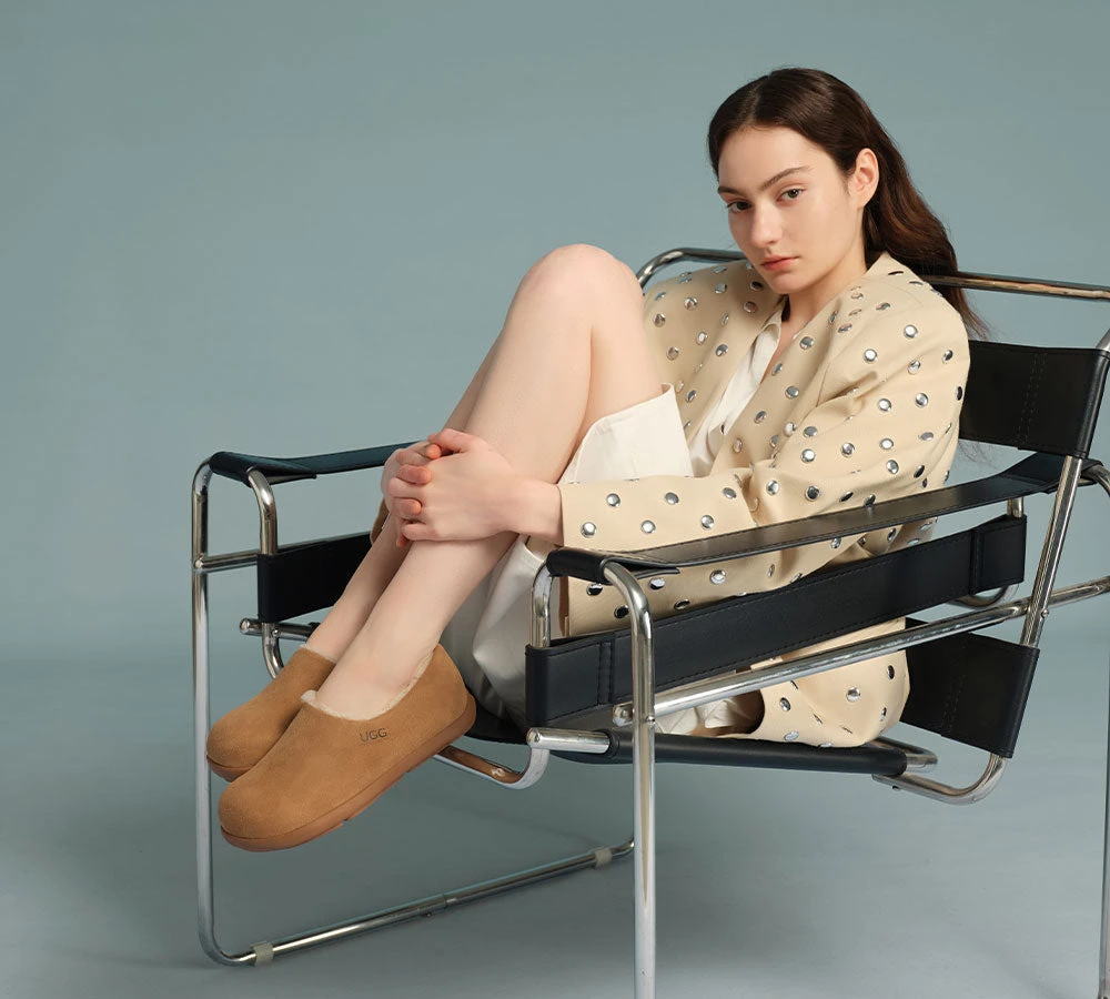 Sheepskin Wool Ankle Slippers Brett 2 Sheepskin Wool Ankle Slippers Brett - Image 2