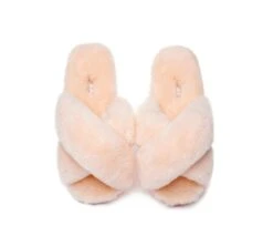 UGG Slides Sheepskin Wool Crossover Fluffy Slides Linty -Ugg slides as ugg crossover slides linty 11