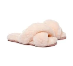 UGG Slides Sheepskin Wool Crossover Fluffy Slides Linty -Ugg slides as ugg crossover slides linty 8