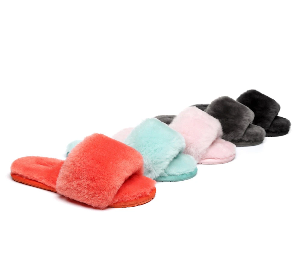 UGG Slippers Women Sheepskin Wool Fluffy Slides Nala 1 UGG Slippers Women Sheepskin Wool Fluffy Slides Nala