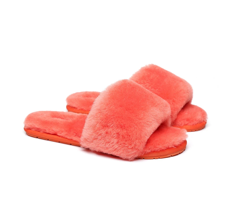 UGG Slippers Women Sheepskin Wool Fluffy Slides Nala 2 UGG Slippers Women Sheepskin Wool Fluffy Slides Nala - Image 2