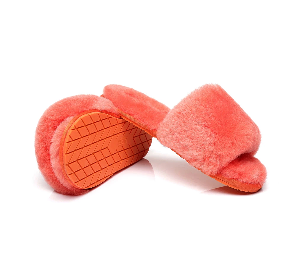 UGG Slippers Women Sheepskin Wool Fluffy Slides Nala 3 UGG Slippers Women Sheepskin Wool Fluffy Slides Nala - Image 3