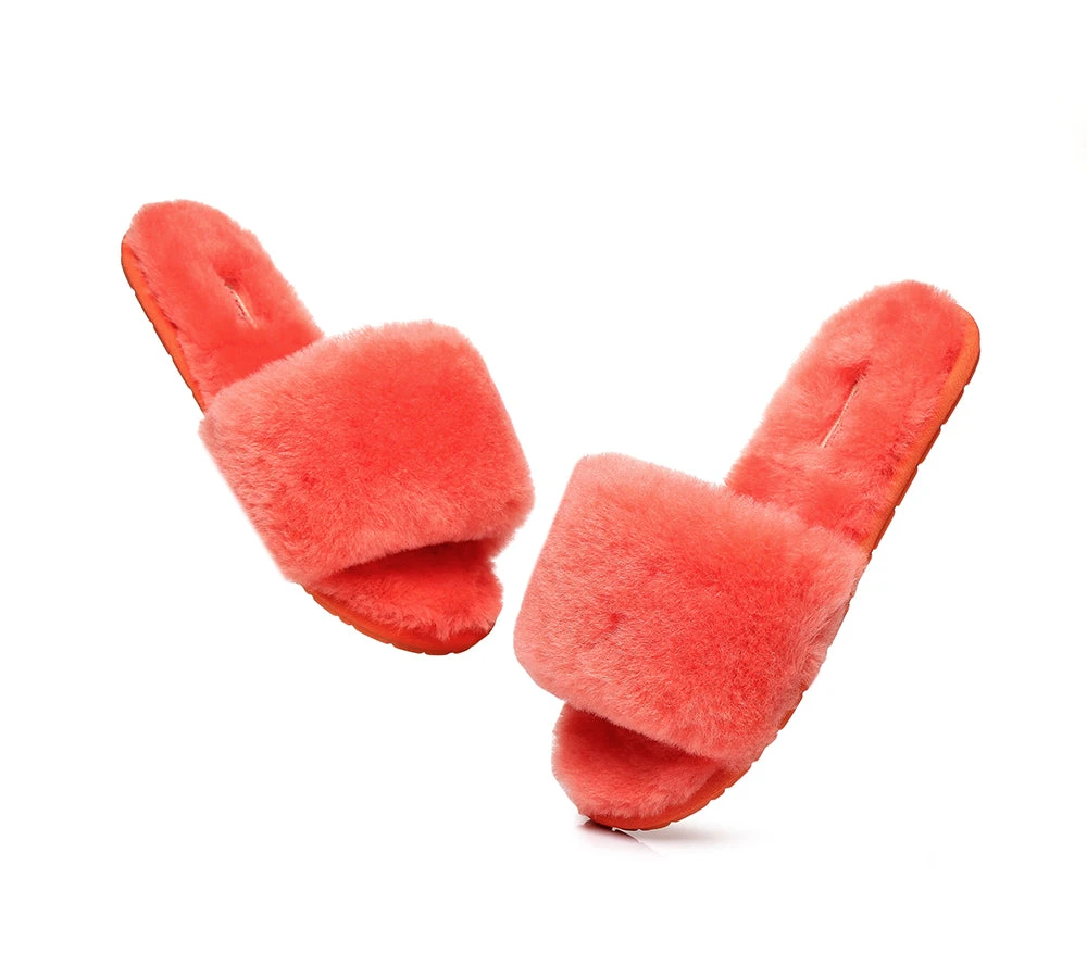 UGG Slippers Women Sheepskin Wool Fluffy Slides Nala 5 UGG Slippers Women Sheepskin Wool Fluffy Slides Nala - Image 5