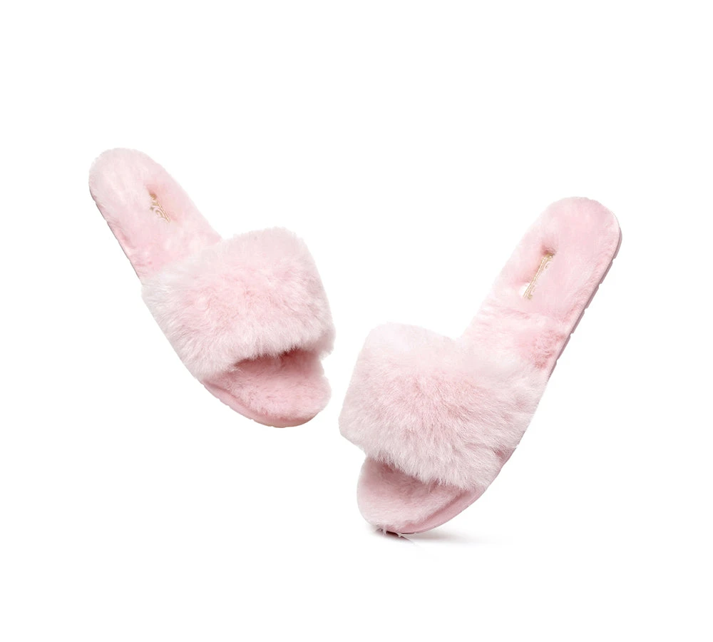 UGG Slippers Women Sheepskin Wool Fluffy Slides Nala 17 UGG Slippers Women Sheepskin Wool Fluffy Slides Nala - Image 17