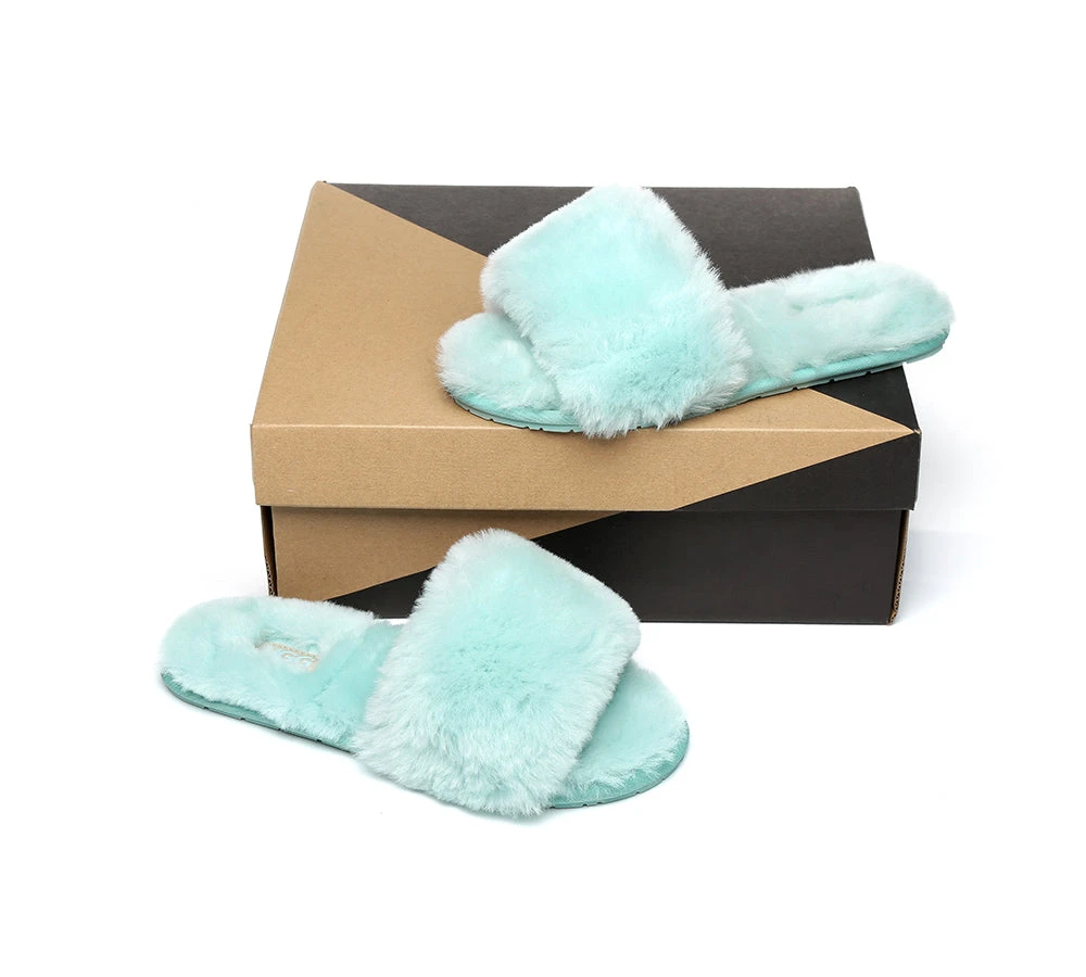 UGG Slippers Women Sheepskin Wool Fluffy Slides Nala 10 UGG Slippers Women Sheepskin Wool Fluffy Slides Nala - Image 10