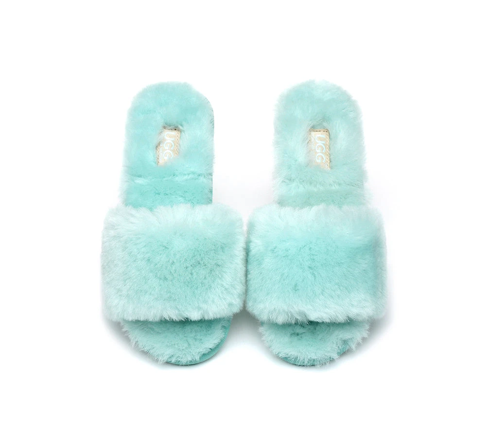 UGG Slippers Women Sheepskin Wool Fluffy Slides Nala 12 UGG Slippers Women Sheepskin Wool Fluffy Slides Nala - Image 12