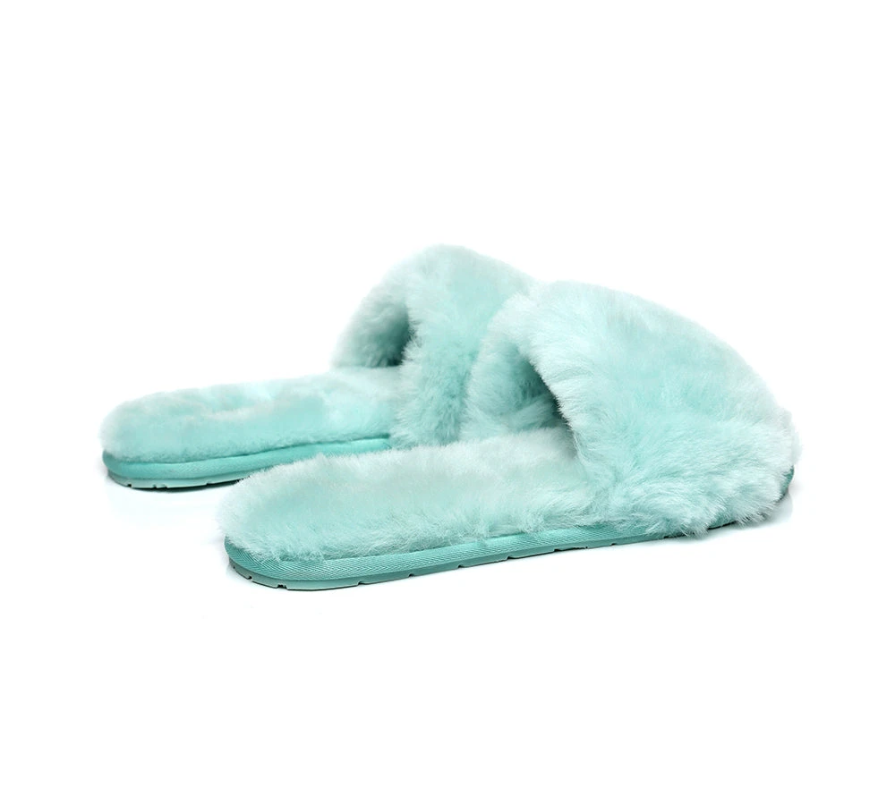 UGG Slippers Women Sheepskin Wool Fluffy Slides Nala 13 UGG Slippers Women Sheepskin Wool Fluffy Slides Nala - Image 13