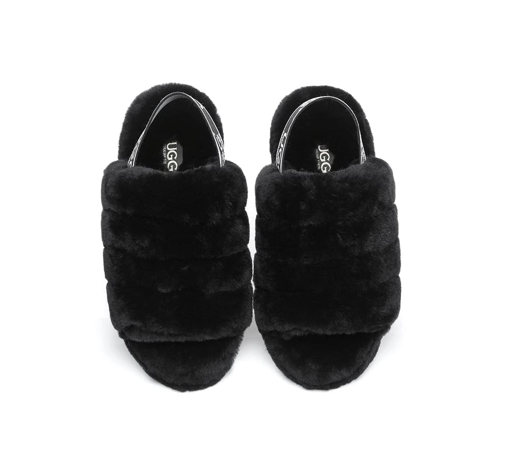 Women Fluffy Slide Sheepskin Wool Nonslip Sandals Puffy 19 Women Fluffy Slide Sheepskin Wool Nonslip Sandals Puffy - Image 19
