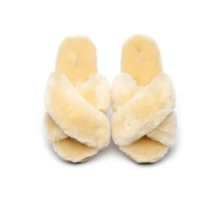 UGG Slides Women Fluffy Cross Slides Sandals Leanna Scuff 26 UGG Slides Women Fluffy Cross Slides Sandals Leanna Scuff -Ugg slides leanna women fluffy crossover slides 19